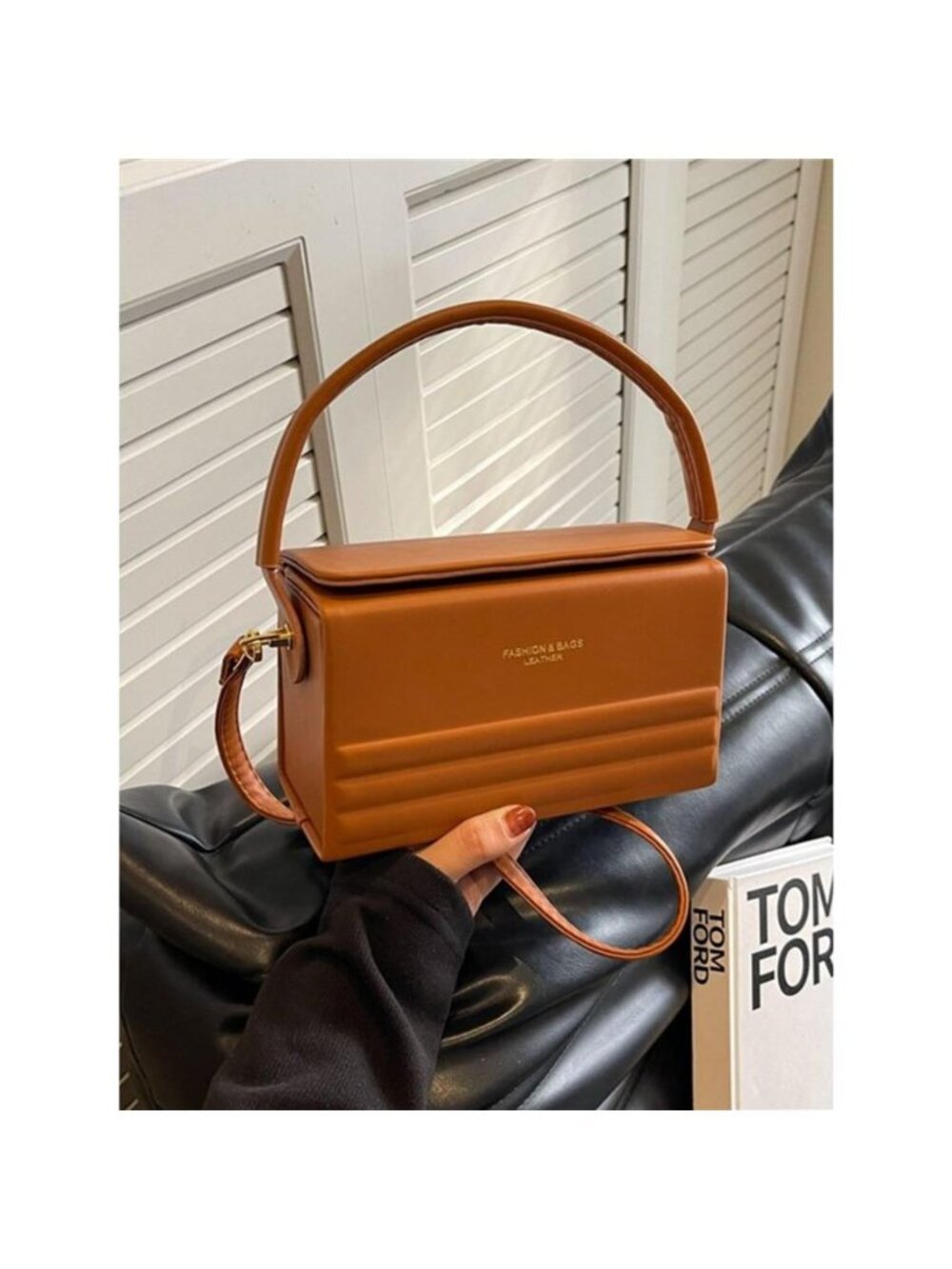 Box-Shaped Crossbody Bag
